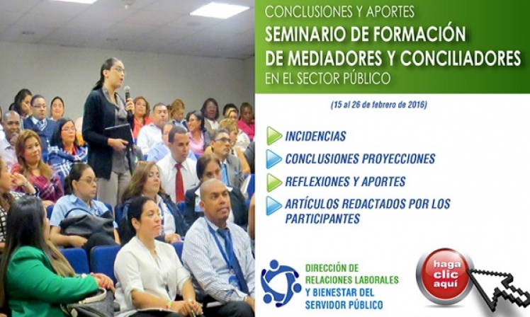 Seminario de Formacin de Mediadores y Conciliadores en el Sector Pblico