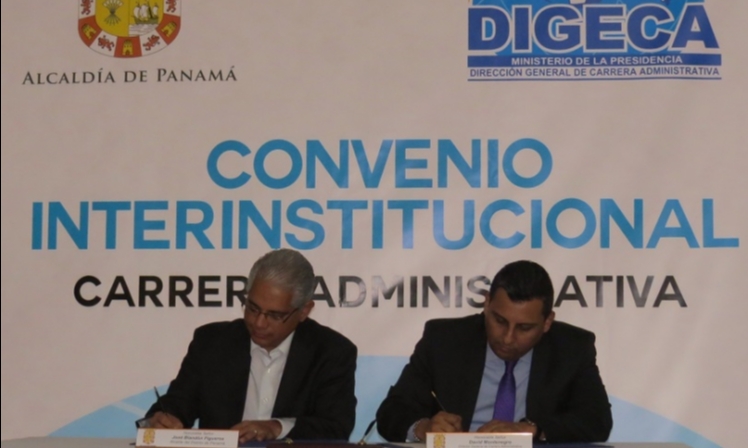 Convenio de Cooperacin Institucional entre la Direccin General de Carrera Administrativa y el Municipio de Panam 