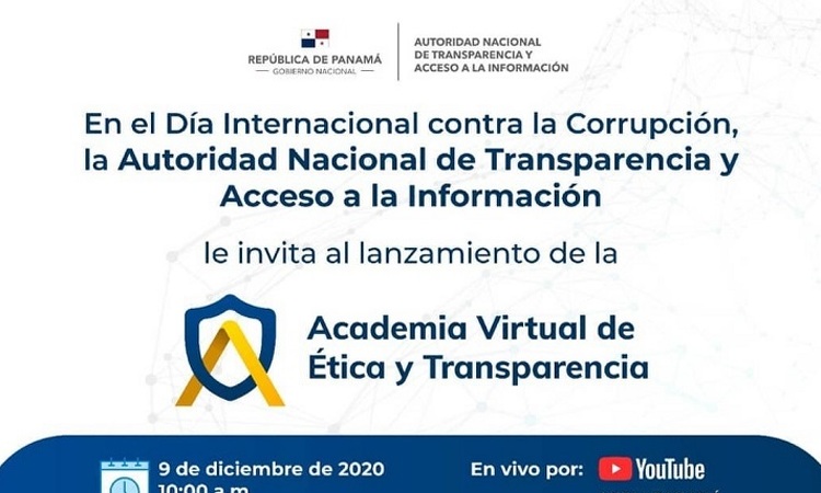 Lanzamiento de la academia virtual de ética y transparencia en el marco del día internacional contra la corrupción