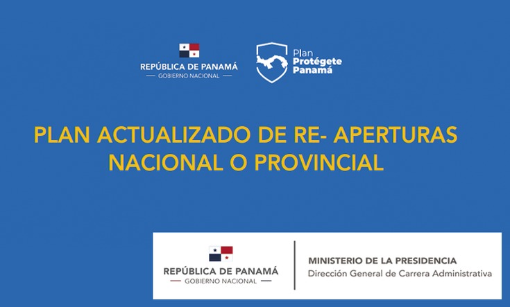 El Consejo de Gabinete aprobó este martes 25 de agosto de 2020, el Plan Actualizado de Reapertura Nacional-Provincial