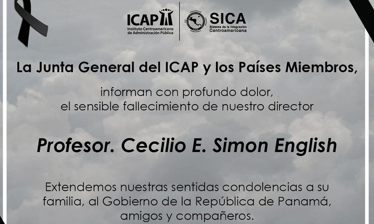 La Junta General del ICAP extiende sus condolencias por la muerte del profesor Cecilio Simon English