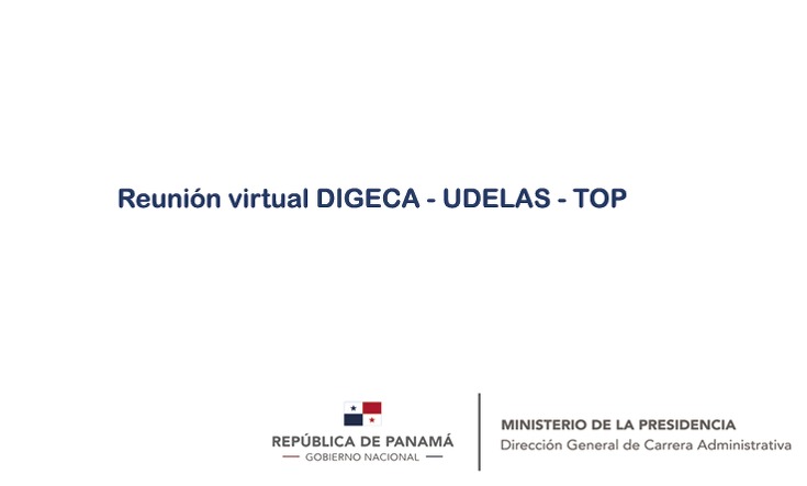 Reunión virtual DIGECA - UDELAS - TOP